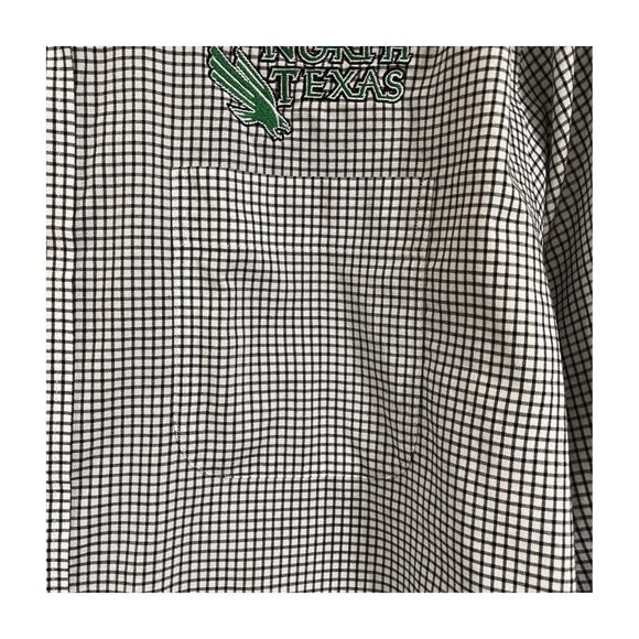 Cutter&Buck Men's Long Sleeve Button Down Black White Embroidered North Tx Large - Picture 3 of 7